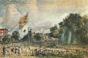 John Constable Das Waterloo-Fest in East Bergholt painting